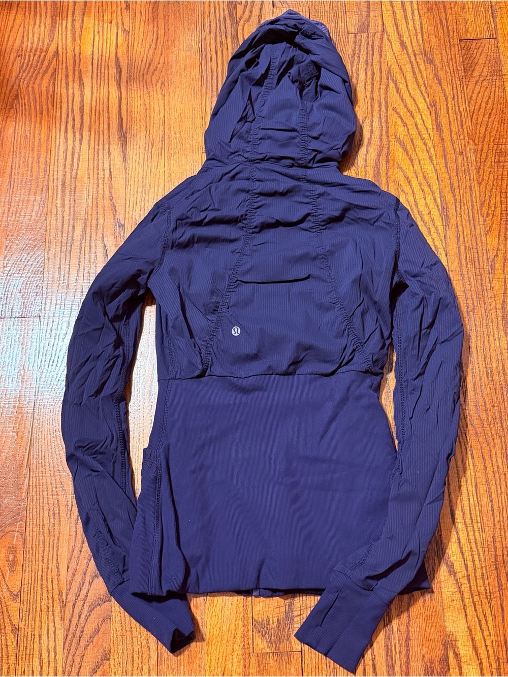 Lululemon Dance Studio Reversible Jacket Hoodie Womens 4 Blue Full Zip Athletic